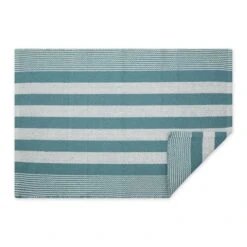 DII® Cabana Stripe Handwoven Recycled Yarn Rug, 2ft. X 3ft. Smoke Blue -Michaels Decor Sale D664198S 2