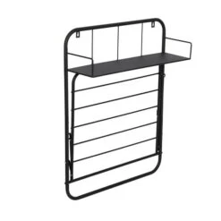 Honey Can Do Black Collapsible Wall-Mounted Clothes Drying Rack With Shelf -Michaels Decor Sale D665777S 7