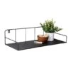 Honey Can Do Black Curved Metal Floating Shelf 1 Honey Can Do Black Curved Metal Floating Shelf -Michaels Decor Sale D665794S 1