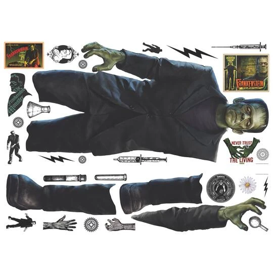RoomMates Classic Monsters Frankenstein Giant Peel & Stick Wall Decals 7 RoomMates Classic Monsters Frankenstein Giant Peel & Stick Wall Decals - Image 5