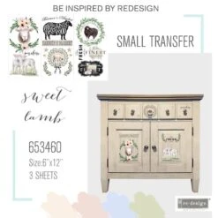 Prima® Re-Design Sweet Lamb Décor Transfers -Michaels Decor Sale D687167S 4