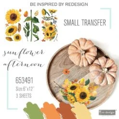 Prima® Re-Design® Sunflower Afternoon Décor Transfers 6 Prima® Re-Design® Sunflower Afternoon Décor Transfers -Michaels Decor Sale D687171S 2 1