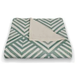 Watercolor Diamond Coral Fleece Blanket Blue -Michaels Decor Sale D687392S 2