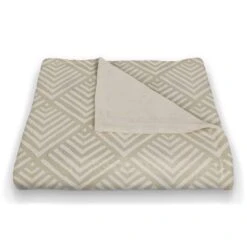 Watercolor Diamond Coral Fleece Blanket Cream -Michaels Decor Sale D687393S 2