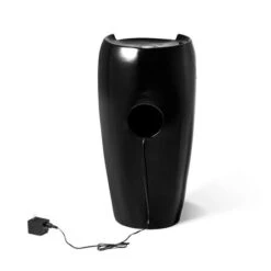 Glitzhome® 29" Ceramic Pot Fountain Black -Michaels Decor Sale D697156S 7