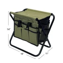 Household Essentials Collapsible Utility Stool Green -Michaels Decor Sale D706375S 4