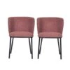 Hello Honey® 29.5" Rust Fabric Upholstered Accent Chairs With Metal Legs, 2ct. -Michaels Decor Sale D712479S 1