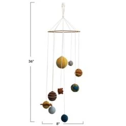 Hello Honey® Wool Felt Planets Mobile -Michaels Decor Sale D715498S 2