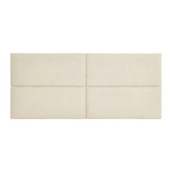 Hello Honey® NoSom Natural Sound Reducing 4-Panel Linen Blend Upholstered Headboard, King