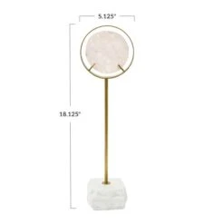 Hello Honey® 18" White Decorative Agate Accent On Metal & Marble Stand -Michaels Decor Sale D722081S 10