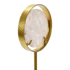 Hello Honey® 18" White Decorative Agate Accent On Metal & Marble Stand -Michaels Decor Sale D722081S 3