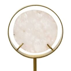 Hello Honey® 18" White Decorative Agate Accent On Metal & Marble Stand -Michaels Decor Sale D722081S 4