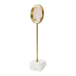 Hello Honey® 18" White Decorative Agate Accent On Metal & Marble Stand -Michaels Decor Sale D722081S 6