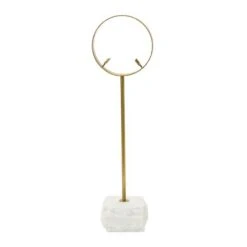 Hello Honey® 18" White Decorative Agate Accent On Metal & Marble Stand -Michaels Decor Sale D722081S 8