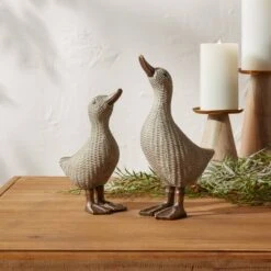 Melrose Wicker Duck Figurine Set -Michaels Decor Sale D740530S 2