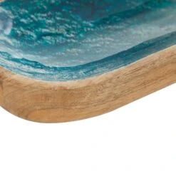 16.25" Brown Mango Wood Handmade Ocean Inspired Decorative Tray 14 16.25" Brown Mango Wood Handmade Ocean Inspired Decorative Tray -Michaels Decor Sale D740939S 4