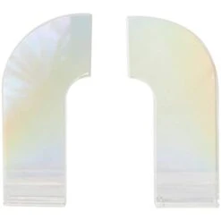 6" Clear Crystal Geometric Arched Bookends Set -Michaels Decor Sale D740941S 3