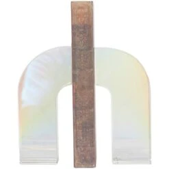 6" Clear Crystal Geometric Arched Bookends Set -Michaels Decor Sale D740941S 5