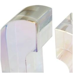 6" Clear Crystal Geometric Arched Bookends Set -Michaels Decor Sale D740941S 7