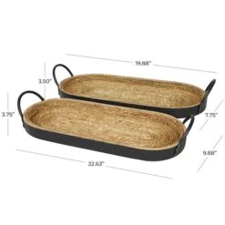 Brown Wooden Coiled Oval Nesting Tray Décor Set -Michaels Decor Sale D740981S 7