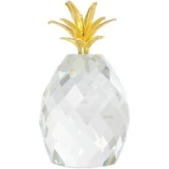 Clear & Gold Crystal Faceted Pineapple Sculpture Set -Michaels Decor Sale D740988S 3