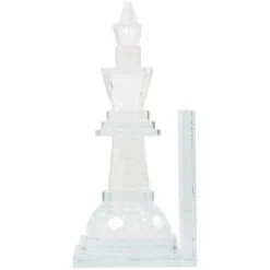 9.5" Clear Chess Oversized Bookends With Cut Crystal Designs Set 19 9.5" Clear Chess Oversized Bookends With Cut Crystal Designs Set -Michaels Decor Sale D753869S 2
