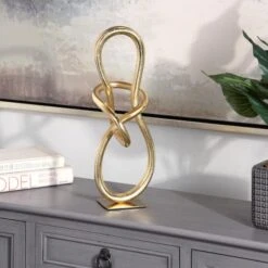 15" Golden Aluminum Abstract Sculpture Décor -Michaels Decor Sale D754253S 7