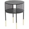 21" Black Metal Open Grid Frame Accent Table -Michaels Decor Sale D754265S 1