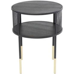 21" Black Metal Open Grid Frame Accent Table -Michaels Decor Sale D754265S 2