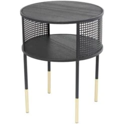 21" Black Metal Open Grid Frame Accent Table -Michaels Decor Sale D754265S 8