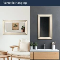 Head West 29" Brushed Nickel Framed Vanity Mirror -Michaels Decor Sale D754282S 5