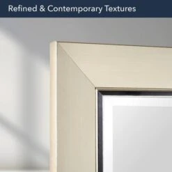 Head West 29" Brushed Nickel Framed Vanity Mirror -Michaels Decor Sale D754282S 6