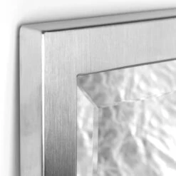 Head West 25" Brushed Nickel Stainless Steel Framed Wall Mirror -Michaels Decor Sale D754295S 3