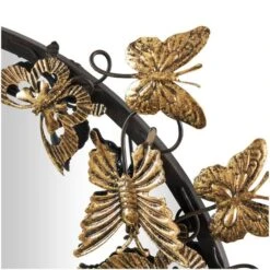 28" Gold Metal Butterfly Wall Mirror -Michaels Decor Sale D756157S 2