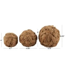 Brown Jute Handmade Woven Decorative Ball Orbs & Vase Filler Set -Michaels Decor Sale D757300S 3