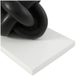 7" Black MDF Knot Bookends With White Stands Set 13 7" Black MDF Knot Bookends With White Stands Set -Michaels Decor Sale D757308S 2