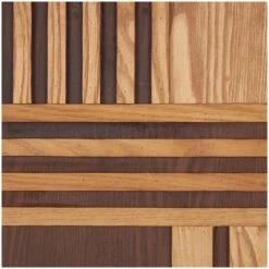 32" Brown Wooden Geometric Handmade Two-Toned Wall Décor Set -Michaels Decor Sale D757365S 3