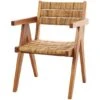 Brown Teak Wood Mid-Century Accent Chair -Michaels Decor Sale D757383S 1