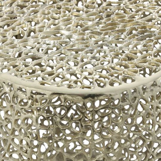 19" Gold Aluminum Coral Accent Table 6 19" Gold Aluminum Coral Accent Table - Image 4