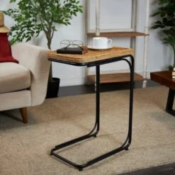 2ft. Brown Dried Plant Coiled C-Shaped Accent Table -Michaels Decor Sale D757392S 4