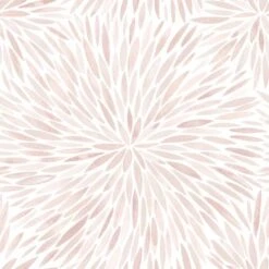 RoomMates Pink Cat Coquillette Burst Peel & Stick Wallpaper