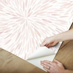 RoomMates Pink Cat Coquillette Burst Peel & Stick Wallpaper -Michaels Decor Sale D757507S 7