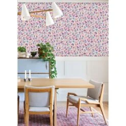 RoomMates Red Multi Brushstroke Leopard Peel & Stick Wallpaper -Michaels Decor Sale D757540S 3