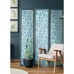 RoomMates Blue & Green Brushstroke Leopard Peel And Stick Wallpaper -Michaels Decor Sale D757542S 4