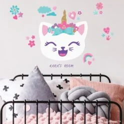RoomMates Like Nastya Unicorn Cat Giant Peel & Stick Wall Decals With Alphabet -Michaels Decor Sale D757590S 3