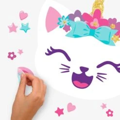 RoomMates Like Nastya Unicorn Cat Giant Peel & Stick Wall Decals With Alphabet -Michaels Decor Sale D757590S 4