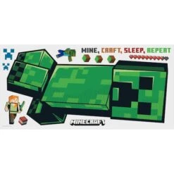 RoomMates Minecraft Creeper Giant Peel & Stick Wall Decals