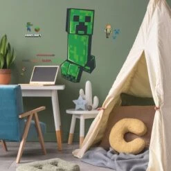 RoomMates Minecraft Creeper Giant Peel & Stick Wall Decals -Michaels Decor Sale D757613S 3