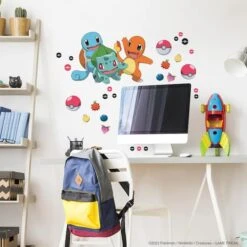 RoomMates Pokémon Squirtle, Charmander & Bulbasaur Peel & Stick Giant Wall Decals -Michaels Decor Sale D757616S 2