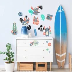 RoomMates Stitch Surf's Up Peel & Stick Wall Decals -Michaels Decor Sale D757617S 2